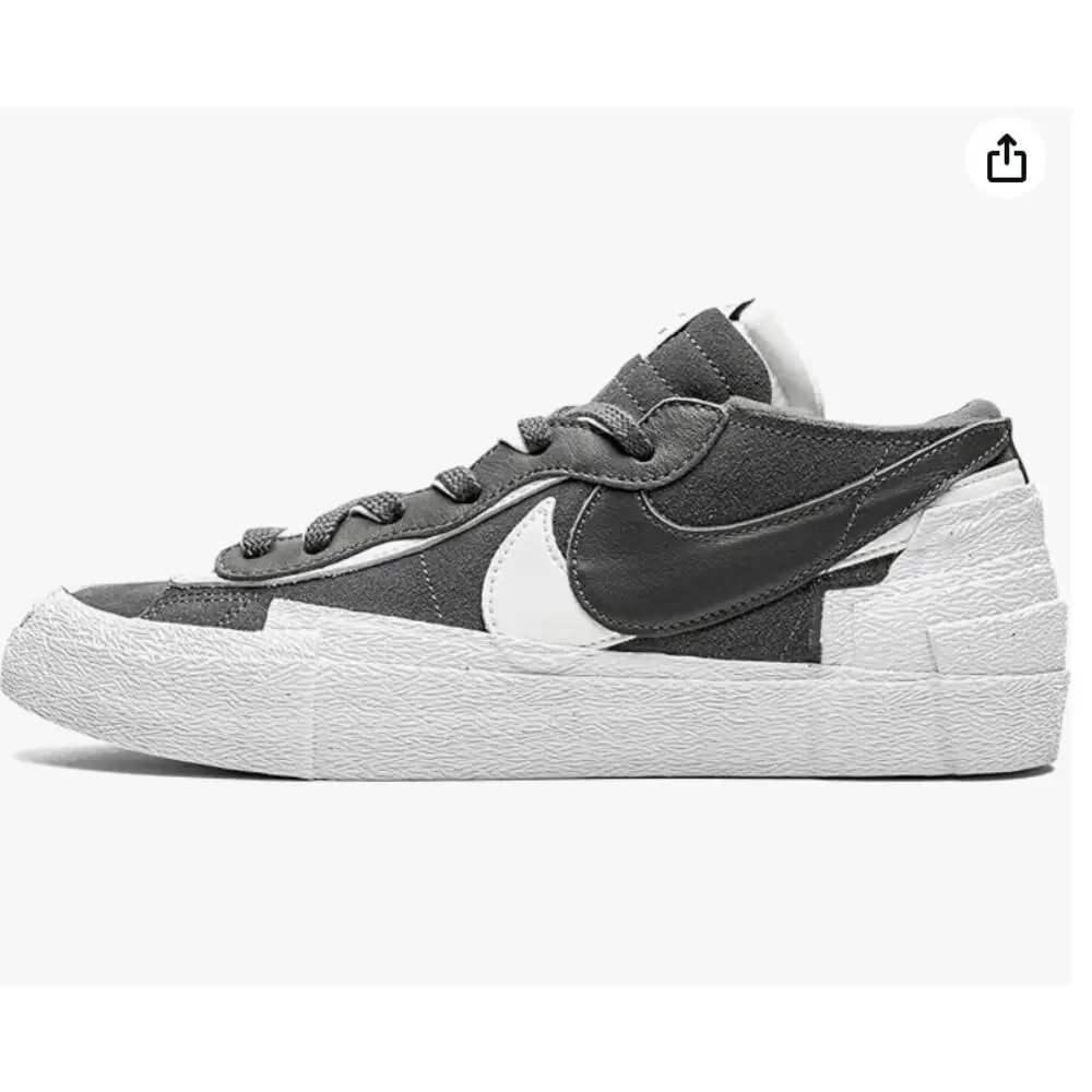 Nike Sacai X Blazer Low Leather And Suede Low-top Trainers In Black Men 11
